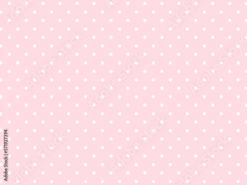 ピンクと白のドット柄（水玉模様）の背景・壁紙 photo