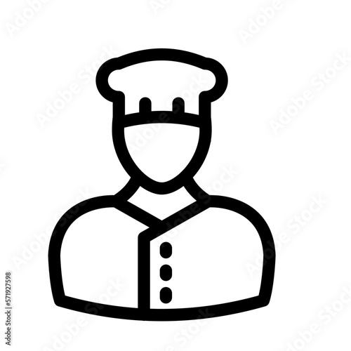 Chef Vector Icon easily modified 
