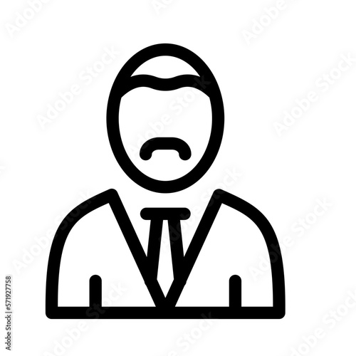 Bank assistant Vector Icon easily modified
