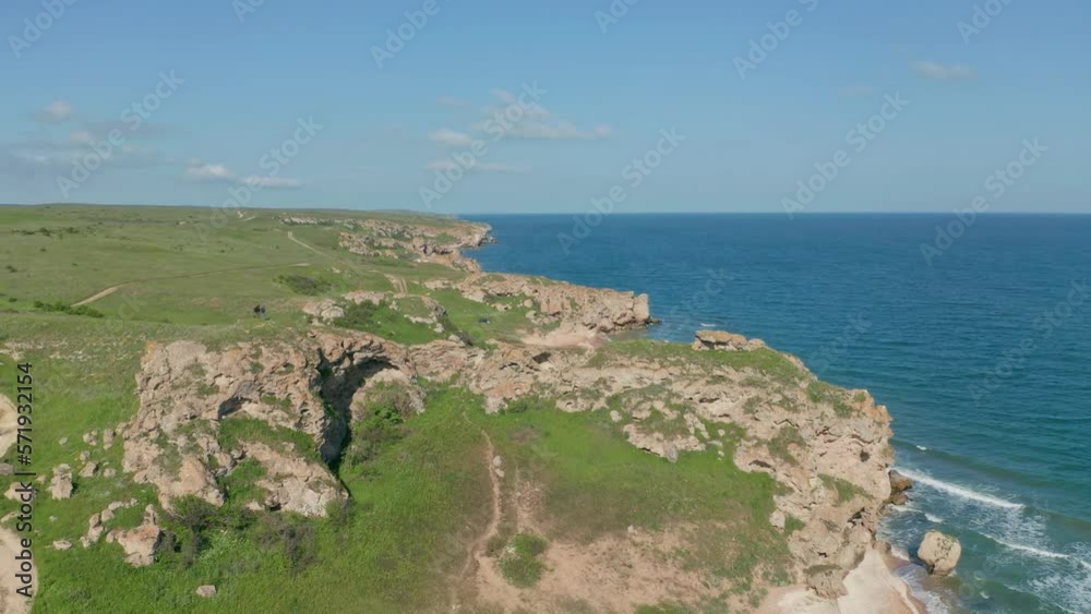 Coastline of wild bech on the sea. Nature and landscape scene. Coastline of wild bech on the sea. Nature and landscape scene.