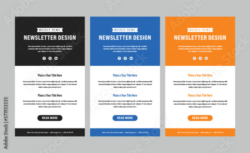 Email Newsletter Layout and Email Promotion Design
