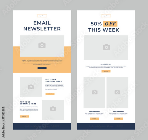 Email Newsletter Layout Template