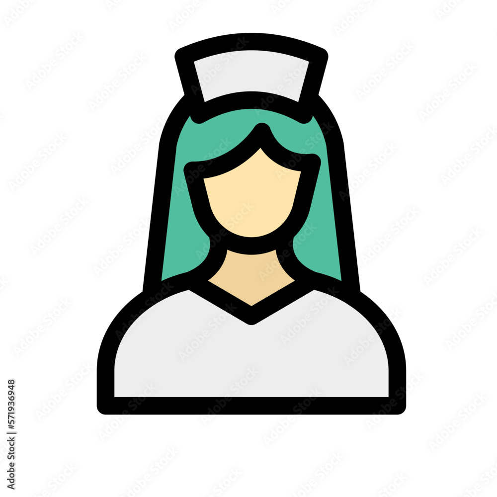 air hostess Vector Icon easily modified

