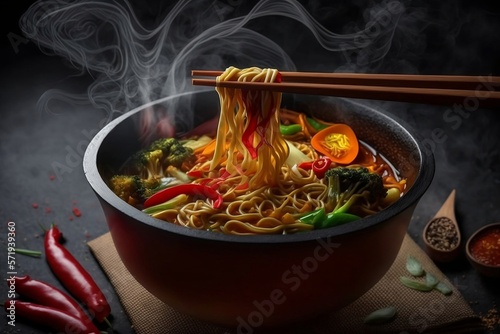 food stir fried noodles