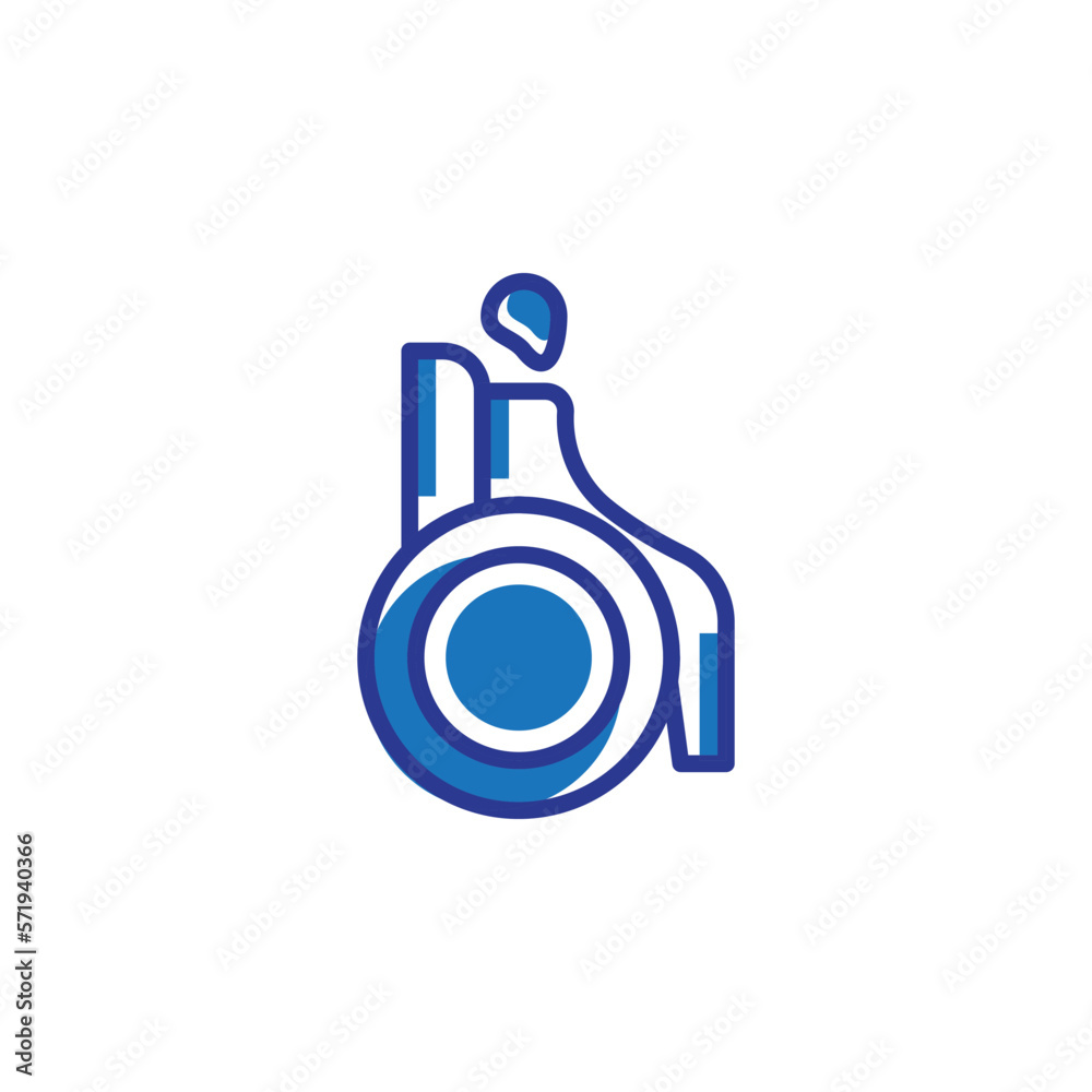wheelchair sign vector for Icon Website, UI Essential, Symbol, Presentation wheelchair sign vector for Icon Website, UI Essential, Symbol, Presentation