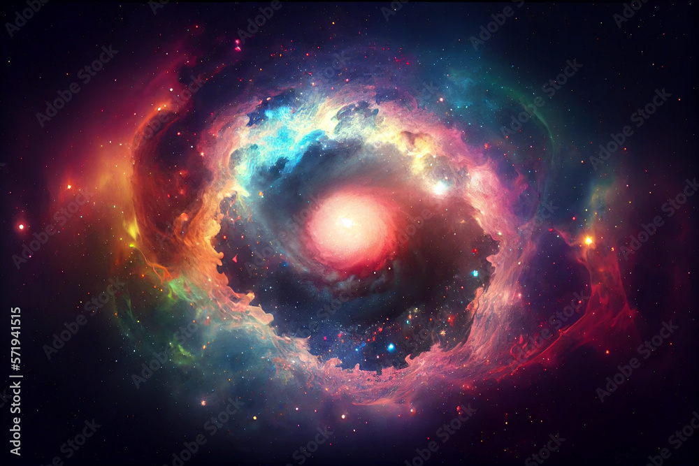 Glowing mysterious universe background. Glowing mysterious universe background.
