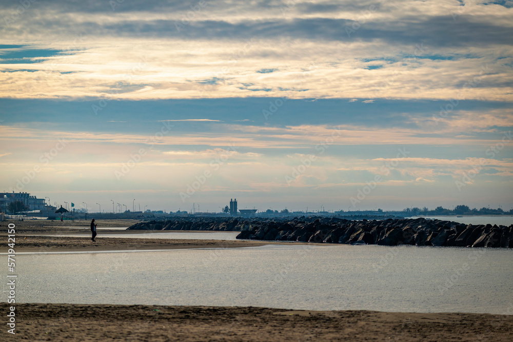 Plage calme en hiver Plage calme en hiver