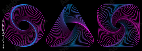 Abstract triangle, square, circle shapes in trendy neon color. Trendy retro 1980s, 90s style. Print, poster, banner.. Vector illustration.