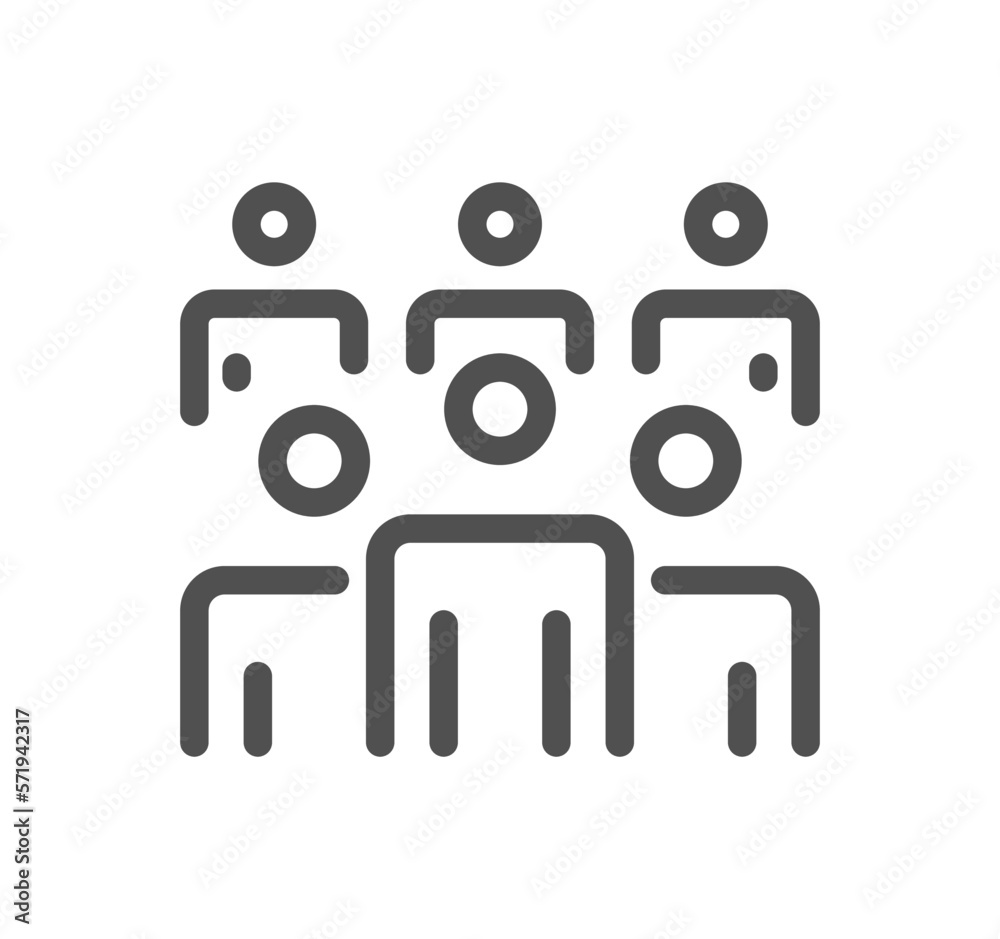 Business audit related icon outline and linear vector.