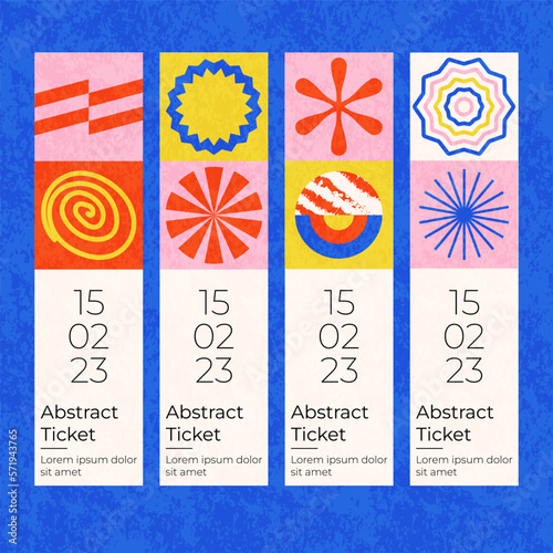 Geomertry Design Figure Abstract Bauhaus Banner Creative Square