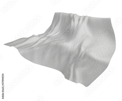 Fabric abstract cotton on white background