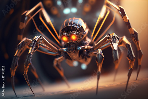 Robot animal kingdom. Evil robot spider   © Johlan Higs
