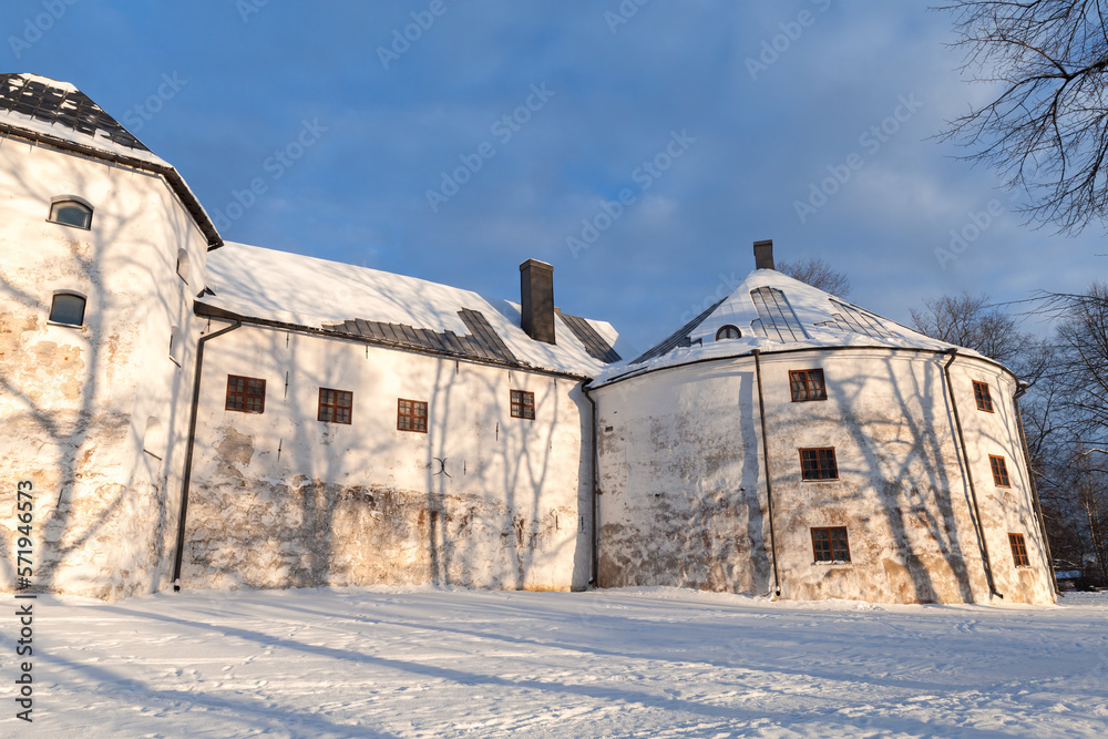 Turku Castle on a sunny winter day