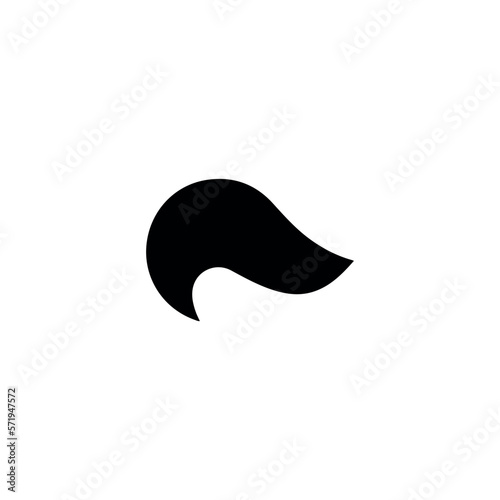 Elvis Presley hair style icon. Simple style rock ad roll music festival poster background symbol. Rock and roll brand logo design element. Elvis Presley hair style t-shirt printing. 