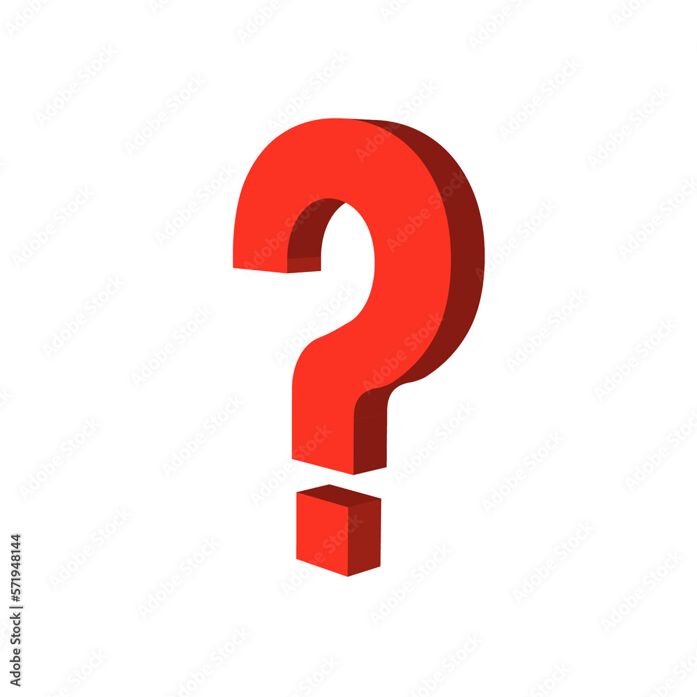 3D isolated question mark, colorful interrogation mark 3D isolated question mark, colorful interrogation mark