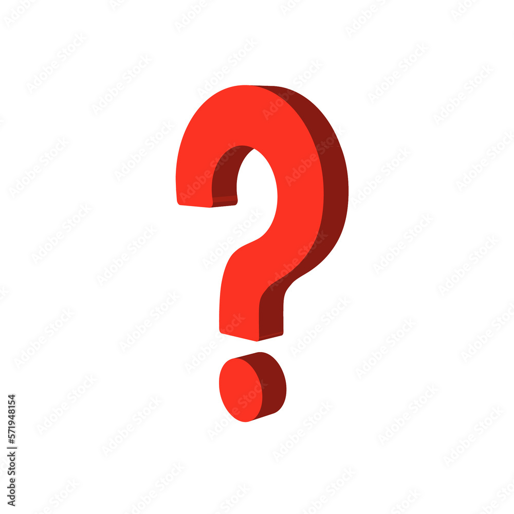 3D isolated question mark, colorful interrogation mark 3D isolated question mark, colorful interrogation mark