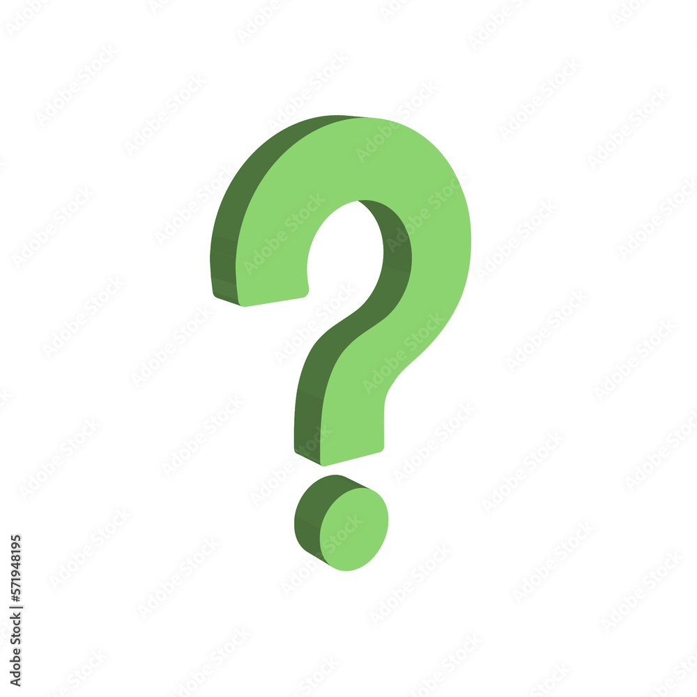 3D isolated question mark, colorful interrogation mark 3D isolated question mark, colorful interrogation mark