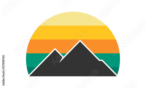 Free Download Mountain Logo Design Template Inspiration, Vector Illustration. - GFXLoad