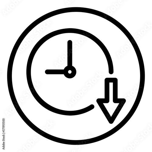 reduce time icon