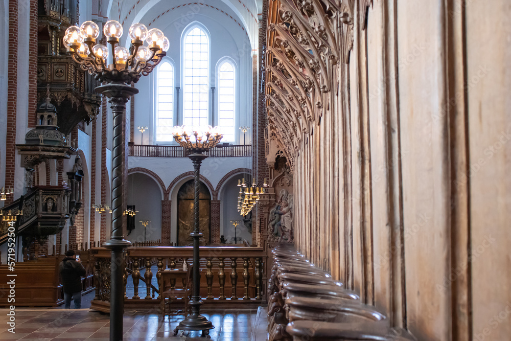 Roskilde Cathedral, tomb of Danish kings and queens.