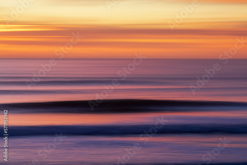 Fototapeta Naklejka Na Ścianę i Meble -  Waves at Sunset