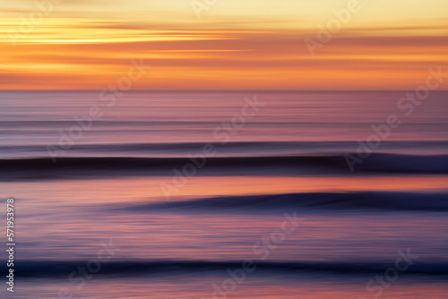 Waves at Sunset photo