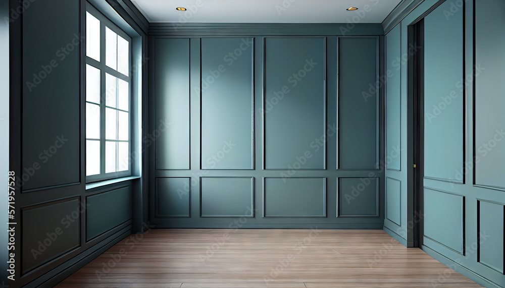 Fototapeta premium Empty room for exhibition or advertisement and background. Generative AI