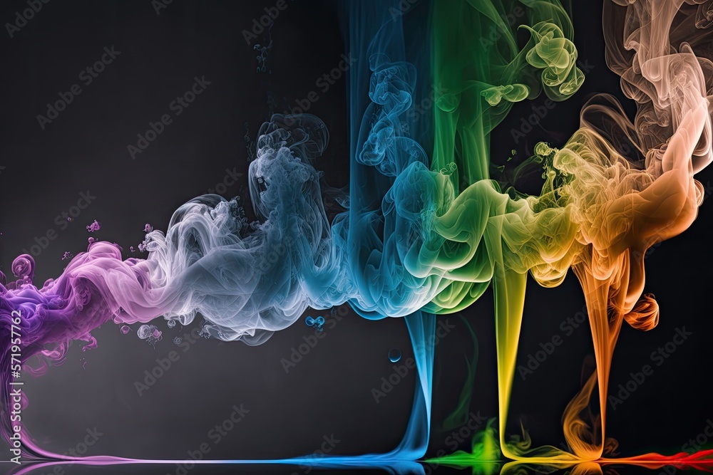 Fototapeta premium Colorful smoke background