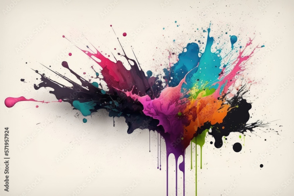 Fototapeta premium abstract background with splashes