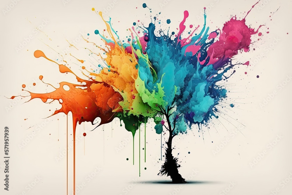 Fototapeta premium abstract background with splashes