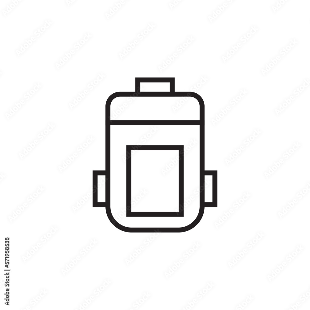Backpack icon Vector for Website, UI Essential, Symbol, Presentation Backpack icon Vector for Website, UI Essential, Symbol, Presentation