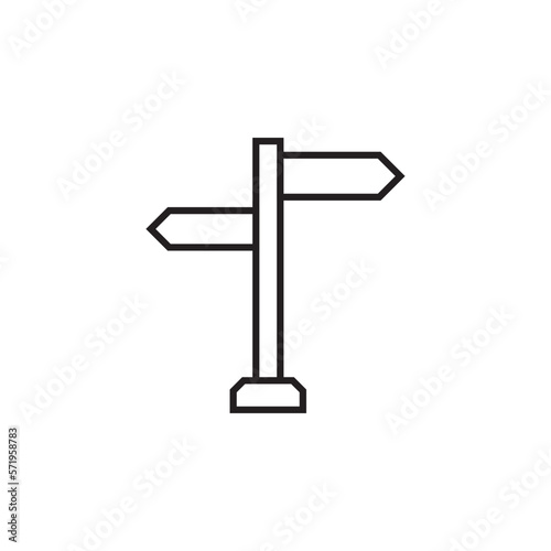 road sign iconVector for Website, UI Essential, Symbol, Presentation