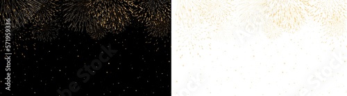 fireworks and sparkle light transparent background and black background  transparent background
