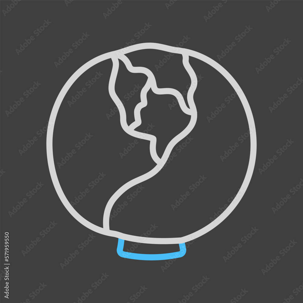 Cabbage isolated vector on dark background icon