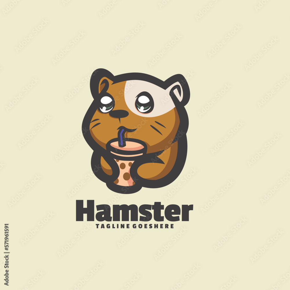 Hamster Logo Vector