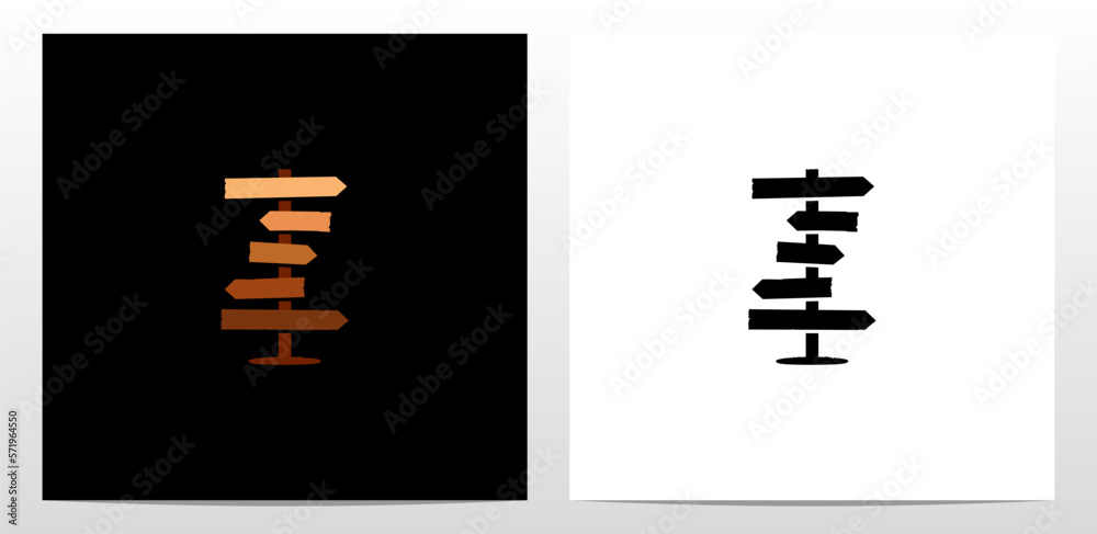 Direction Sign Board Letter Logo Design Z Direction Sign Board Letter Logo Design Z