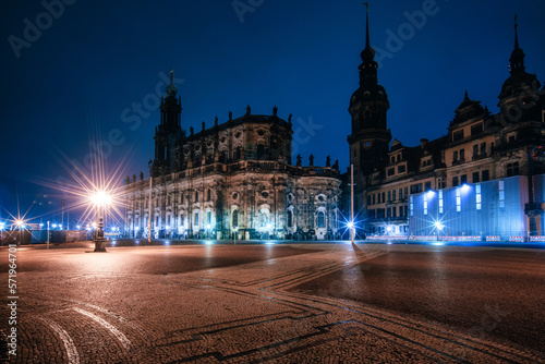 night square in Dresden