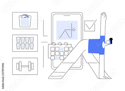 Smart training abstract concept vector illustration. © Visual Generation