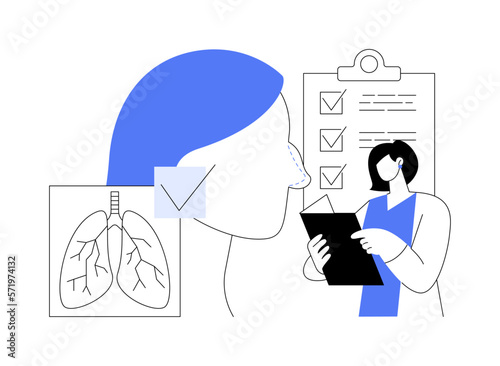 Rhinoplasty abstract concept vector illustration.