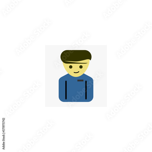 funny cartoon helper man