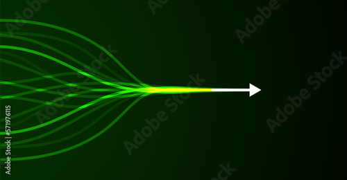 Abstract arrow direction. Technology background