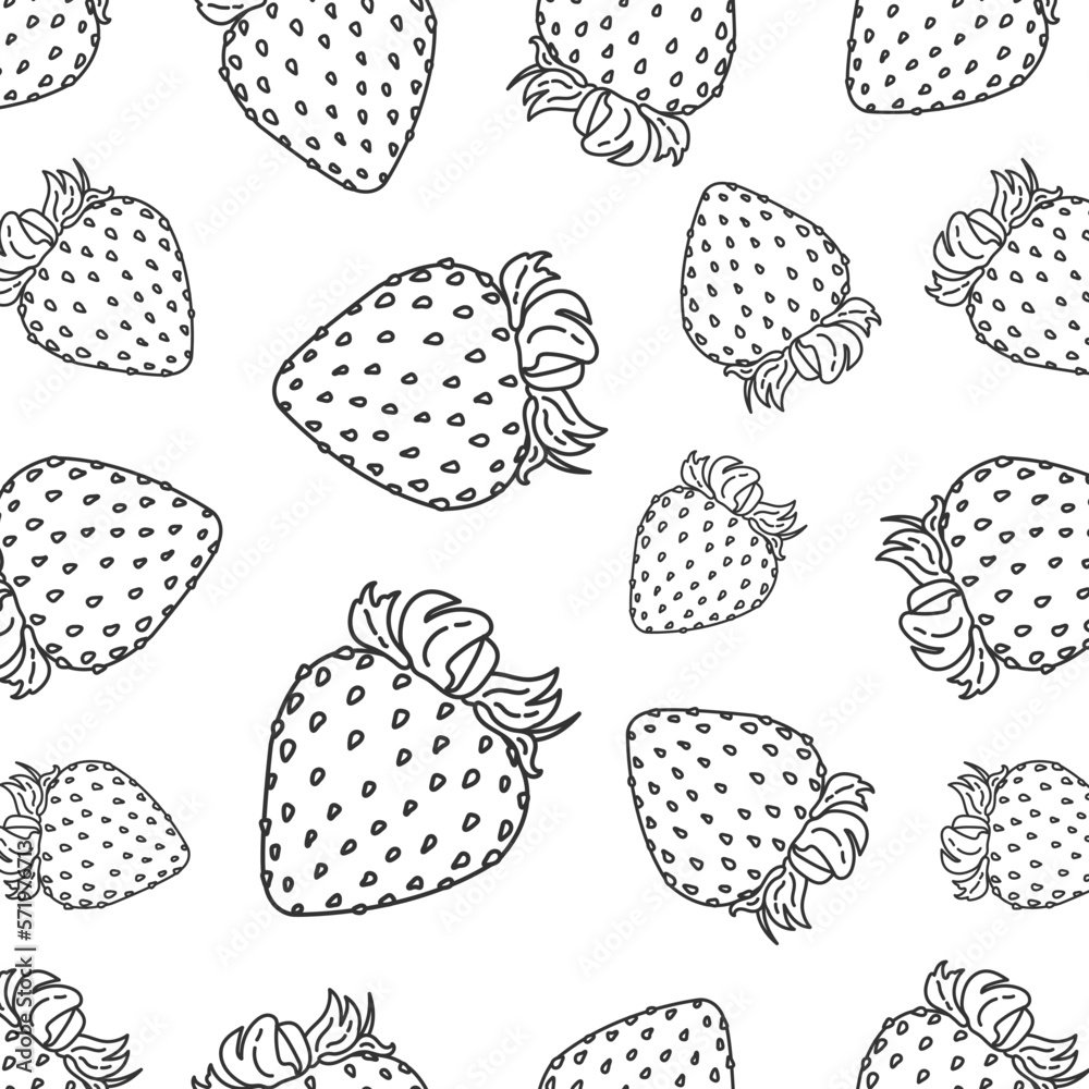 doodle seamless raspberry pattern with leaves, drawing with black lines drawing. Vector transparent background with raspberry doodle seamless raspberry pattern with leaves, drawing with black lines drawing. Vector transparent background with raspberry
