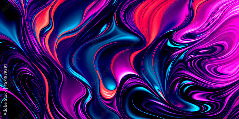 Pink And Blue Abstract Liquid Wave Swirls Background | Generative AI Pink And Blue Abstract Liquid Wave Swirls Background | Generative AI