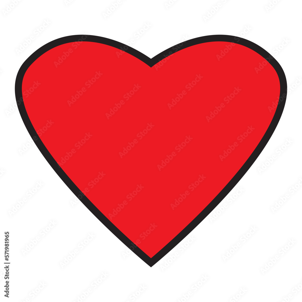 red heart isolated on white red heart isolated on white