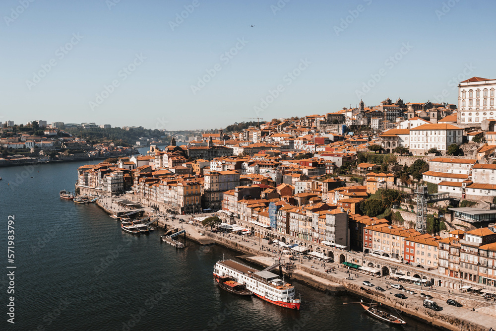 View of the old town in Porto