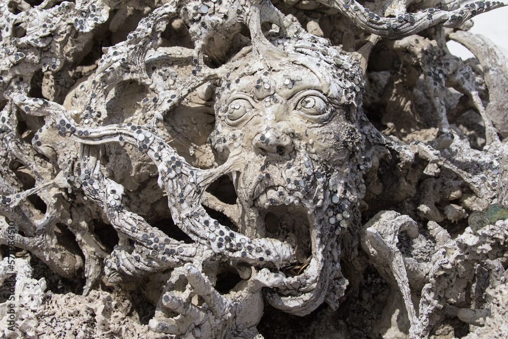 Horrified Face at Wat Rong Khun, Chiang Rai