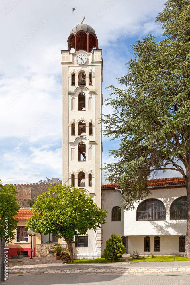 Bell tower of the Orthodox Church of Saint Demetrius in Skopje
