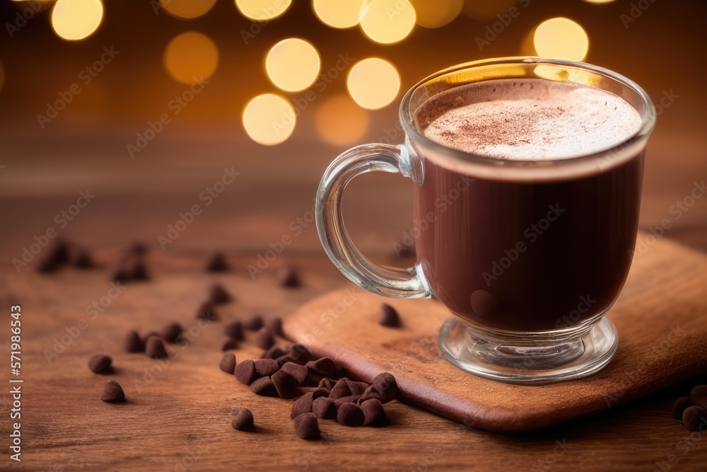 Cozy Hot Chocolate Cup on Bokeh Background - Warm Up Your Winter with a Delicious Cocoa Drink - High-Quality Photo for Blogs, Social Media, and More Cozy Hot Chocolate Cup on Bokeh Background - Warm Up Your Winter with a Delicious Cocoa Drink - High-Quality Photo for Blogs, Social Media, and More
