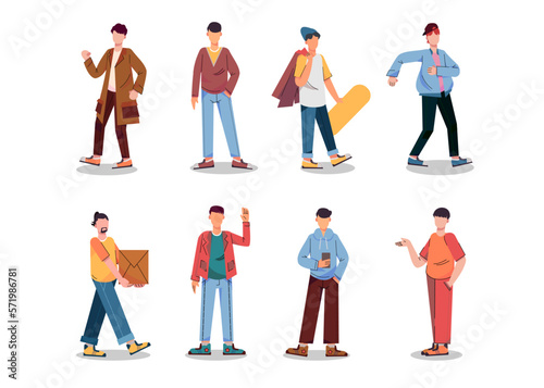 Bundle of many career character 2 sets, 8 poses of various professions, lifestyles,