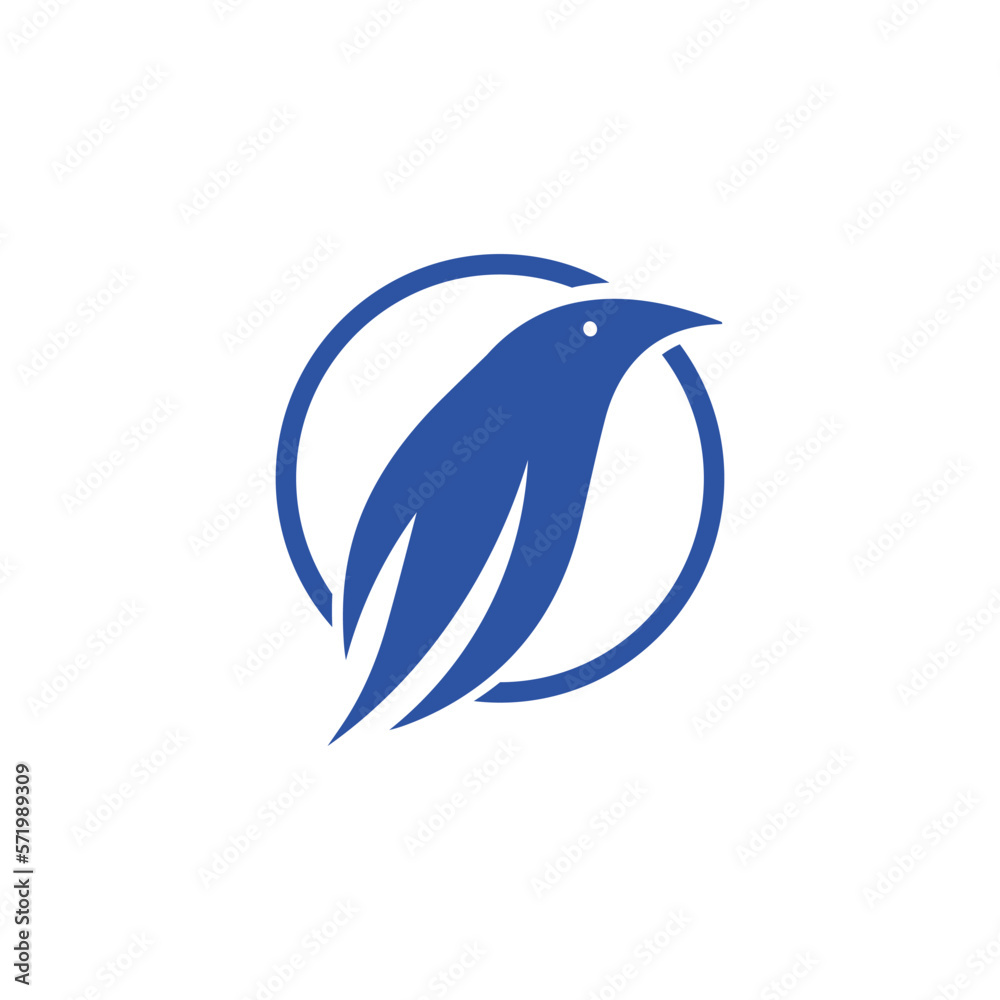 Naklejka premium bird logo flying bird symbol fly logo, design, graphic, minimalist.logo